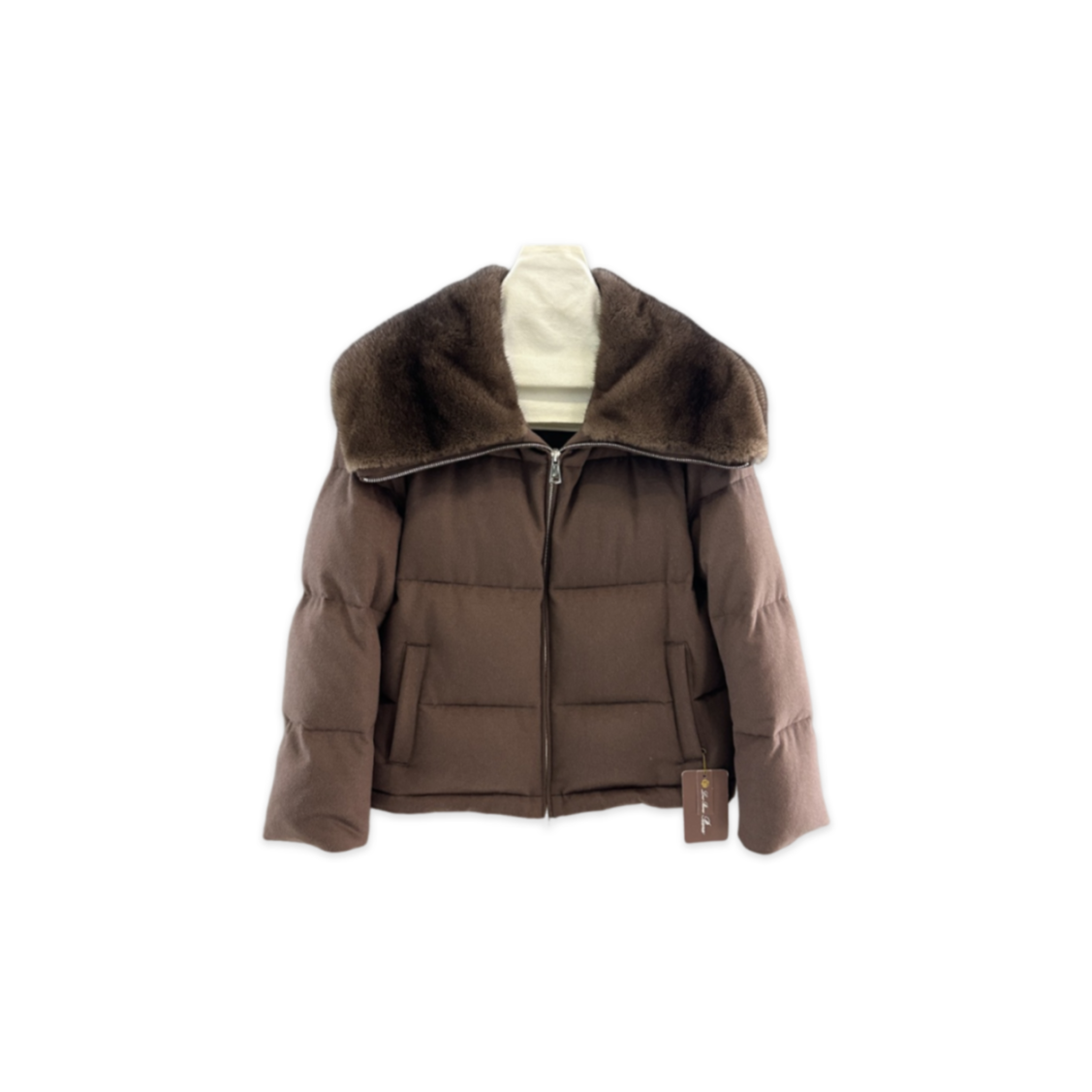 L0r0 P1ana mink-collar down jacket